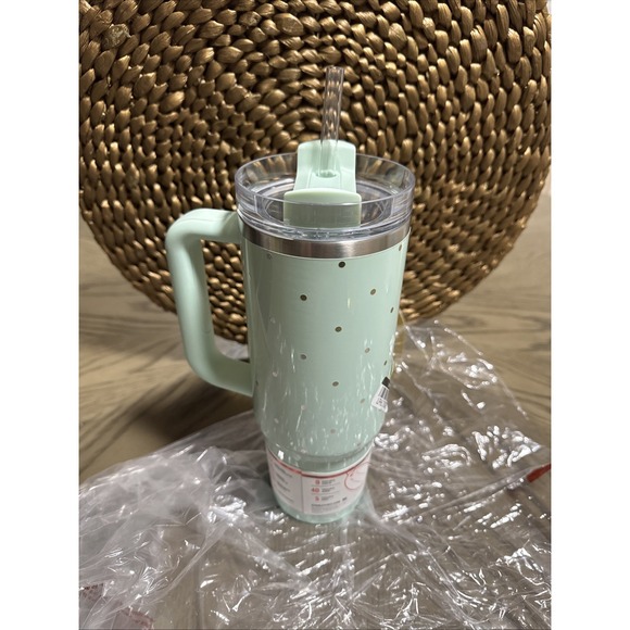 Stanley 30oz Quencher Tumbler - Peppermint Polka Dot - Target Exclusive NEW - Picture 6 of 7